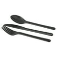 thumbnail image 5 of (4 pack) Mainstays - Black Eco-Friendly Recycled Plastic 3-Piece Flatware Set, 5 of 7