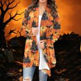 thumbnail image 2 of Kezqiaxn winter Coats for Women Fashion Halloween Fashion Long Sleeve Cardigan with Allover Print Womens Jackets, 2 of 7