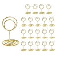 thumbnail image 1 of Table Number Holders 20Pcs - 2 Inch Mini Place Card Holder Short Table Number Stands for Wedding Party (Gold), 1 of 7
