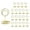Gold, variant on Table Number Holders 20Pcs - 2 Inch Mini Place Card Holder Short Table Number Stands for Wedding (Go Gold Metal