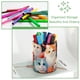 thumbnail image 3 of Mantén tus materiales de maquillaje y arte perfectamente guardados con este portalápices cilíndrico y organizador de escritorio, Gato colorido, 3 of 5