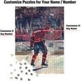 thumbnail image 2 of Wooden Jigsaw Puzzles for Adults - Custom Name and Number on (St. Louis) Ice Hockey Player Art Photo - 300 500 1000PCS Puzzles Game Home Wall Decor, 2 of 5