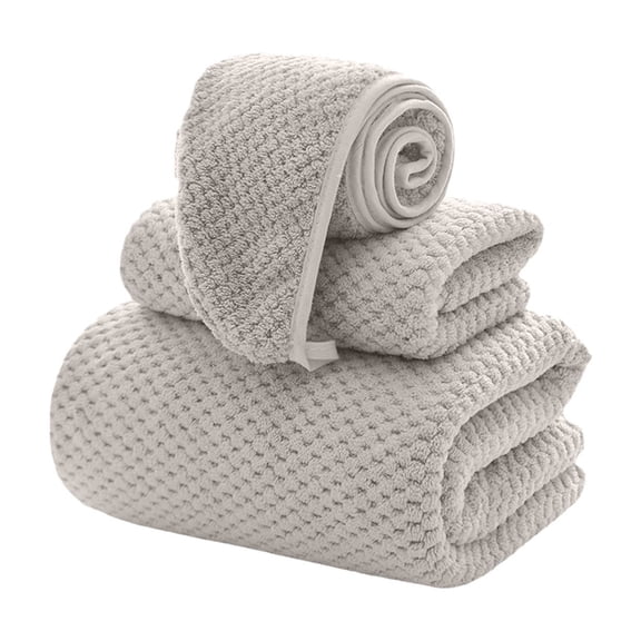 Tahtuvzn Towels Bath Sheets Large Shower Cap Set of 3 Oversized Sheet Soft Absorbent Bathroom Towel Microfiber Quick Dry for Hotel Gym