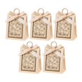 thumbnail image 2 of 5 cajas de regalo con dulces, elegantes bolsas para banquetes y bodas. Beige champán, 2 of 8
