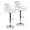 White Chairs, variant on ARTETHYS Bar Chairs Set of 2 PU Leather Barstools Adjustable Height Swivel 360 Degrees Black