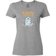 thumbnail image 3 of Inktastic Boo with Mummy Cat Women's T-Shirt, 3 of 5