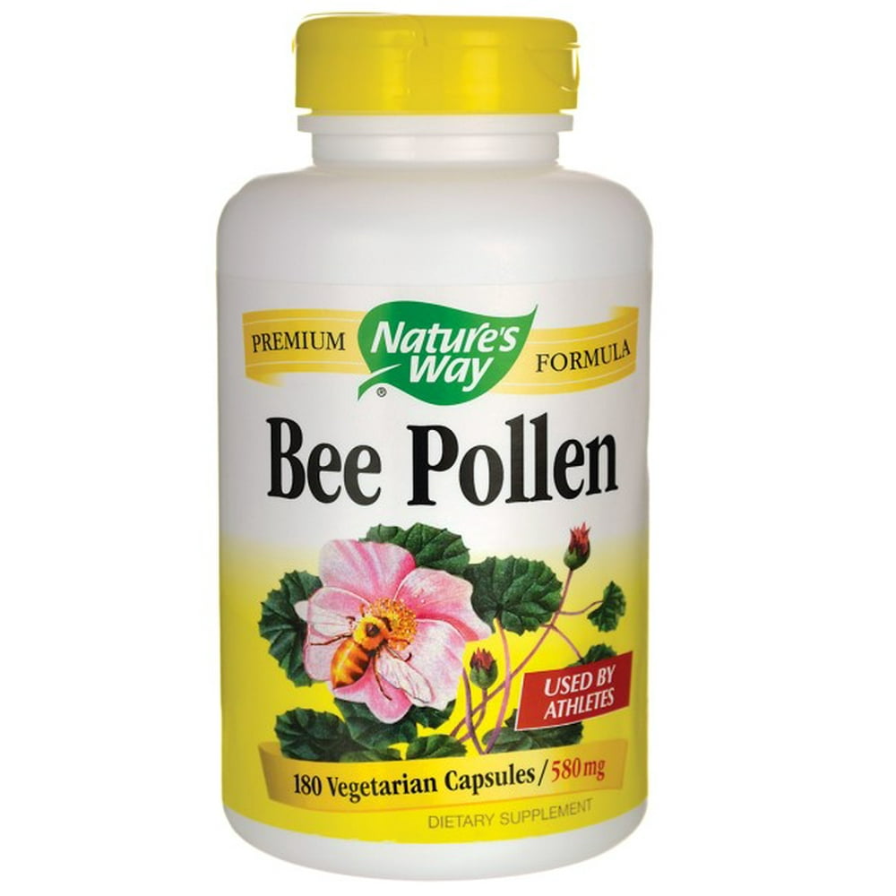 Nature's Way Bee Pollen Capsules 580 mg , 100 Ct