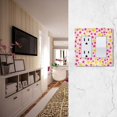 thumbnail image 5 of Yayeee Rocker Switch Wall Plate 2-Gang 4.7"x4.6" Home Decorative Outlet Cover, Beige Stars, 5 of 6