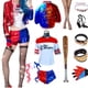 thumbnail image 2 of Disfraz de Harley Quinn de la mejor calidad para niñas y mujeres, conjunto de chaqueta y pantalones con costuras de monstruo, disfraz de anime para Halloween, 2 of 4