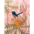 thumbnail image 2 of Rice, Trudy 15x18 White Modern Wood Framed Museum Art Print Titled - Little Blue Wren, 2 of 4