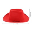 thumbnail image 2 of FONDOTIN  Pets Costumes Red Non-woven Cowboy Hat for Dogs 1Pack, 2 of 6