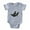 Heather Gray, variant on - African Gray Parrots - Cute Infant Baby Football Bodysuit