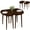 Walnut, variant on Costway Extendable Dining Table Set with 2 Rectangular Tables for 4-6 People, Space-saving Black