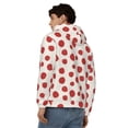 thumbnail image 4 of Naloa Abstract Red Polka Dot Men’s Hoodies, Zip up Hoodie, Sweatshirts,Hoodies for Men Sizes S-3XL-3X-Large, 4 of 5