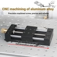 thumbnail image 2 of Actuador lineal de etapa Actuador lineal de mesa deslizante de aleación de aluminio con base Guía de riel lineal manual para ingeniería mecánica, 2 of 5