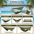 thumbnail image 2 of EZBY Camping Hammock with Spreader Bar,2 Person Anti-rollover Hammock Tent with Mosquito Net & Sunshade Tarp for Outdoor, 2 of 9