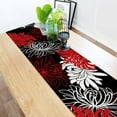 thumbnail image 4 of Dahlia Red White Chrysanthemum Table Runner Table Flag Home Party Decorative Tablecloth Table Runners, 4 of 5