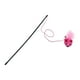 thumbnail image 4 of Juguetes de plumas para gatos, juguetes educativos, suministros para mascotas con cascabeles, varita de juguete para gatos. Rosado, 4 of 9