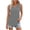 Gray, variant on Womans Tank Top Womens Tank Top Tank Tops Women Women's Solid Color V Neck Cover Strip Casual Blouse Blue S