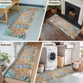 thumbnail image 5 of Runner Rug 2'x6', Seahorse Coastal Washable Non-Slip Hallway Runner Rugs, Summer Nautical Starfish Coral Brown Anchor Bedside Rugs Floor Mats Carpet Runners for Kitchen Bathroom Laundry Room, 5 of 8