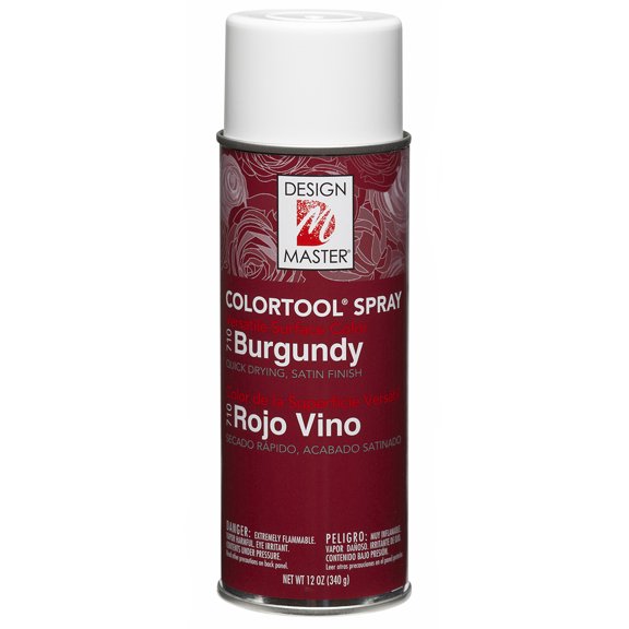 Design Master Colortool Spray Paint 12oz-Burgundy