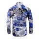 thumbnail image 5 of Camisa estampada para hombre, camisa de temperamento ajustada, camisa informal de manga larga con solapa Floral para hombre, camisa de talla grande versión coreana para hombre Pompotops  oipoqjl50489, 5 of 5
