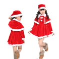 thumbnail image 1 of Conjunto de vestido rojo de Navidad para niños, traje de Papá Noel, ropa de fiesta, Año Nuevo, 1 of 5
