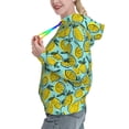 thumbnail image 2 of Lsque Lemon1 Pattern Casual Women's Hoodie,Hooded Sweatshirt with Kangaroo Pocket,Pullover Hoodie with Eye-catching Drawstrings-Medium, 2 of 7