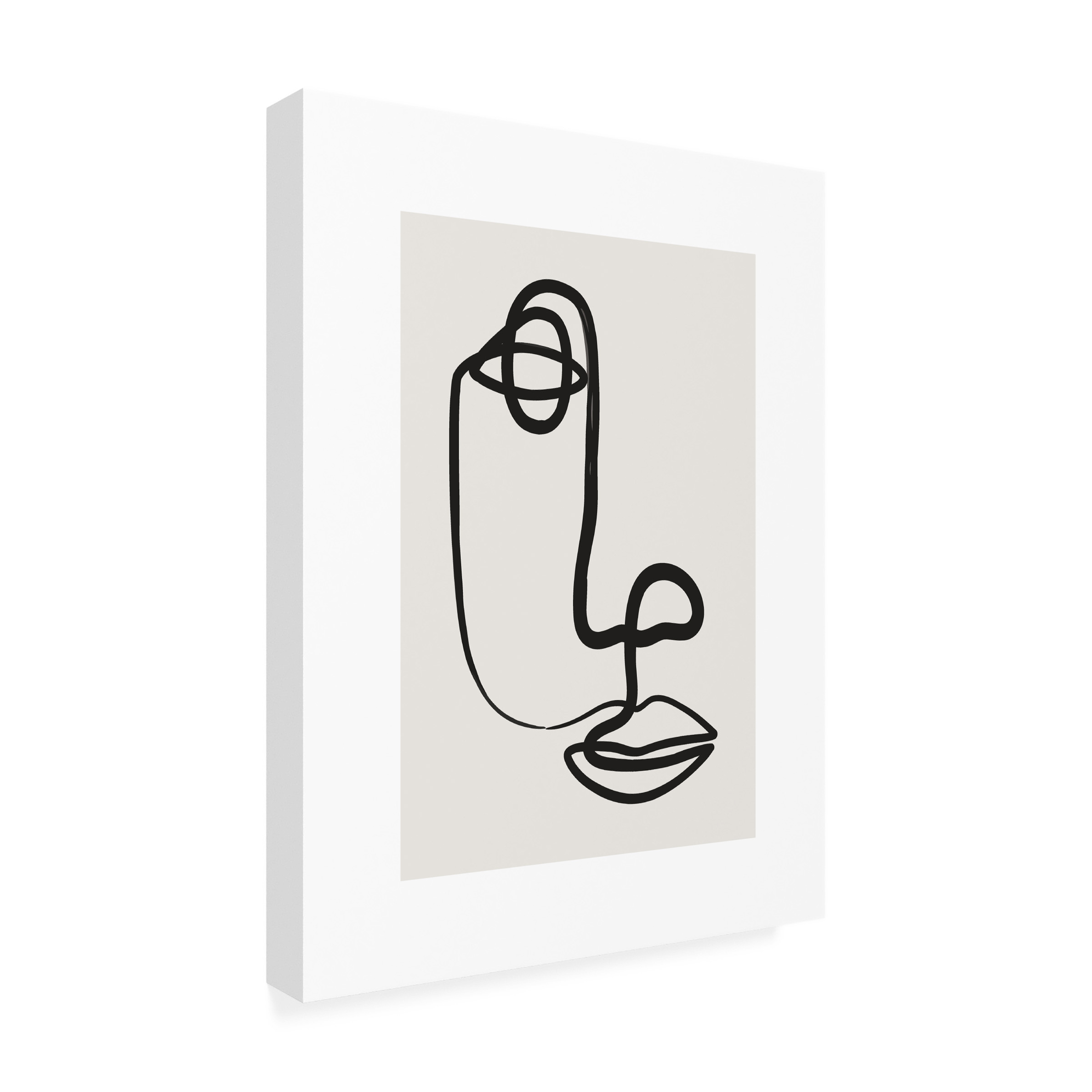 Beth Cai 'Abstract Face No1' Canvas Art
