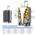 thumbnail image 4 of Yiaed Leopard Gnomes Print Travel Luggage Cover Suitcase Protector Covers Elastic Luggage Anti-scratch(No luggage included）-Large, 4 of 7