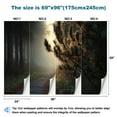 thumbnail image 3 of Peel and Stick Wallpaper Waterproof Forest path sunrise Wall Mural Decor Self Adhesive and Removable 69in x 98in, 3 of 8
