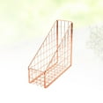 thumbnail image 4 of MRLESS Metal Wire Magazine Rack Desktop Organizer (Rose Gold), 4 of 6
