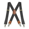 thumbnail image 4 of Tirantes para hombre para pantalones casuales grandes y altos, tirantes para eventos formales Gris oscuro, 4 of 9
