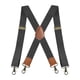 thumbnail image 4 of Tirantes elásticos anchos para hombre, informales, resistentes, para eventos formales Gris oscuro, 4 of 9