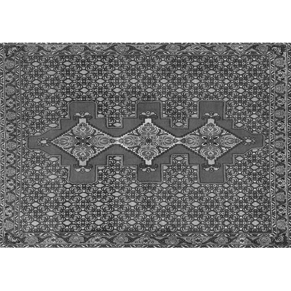 Ahgly Company Indoor Rectangle Persian Gray Traditional Area Rugs, 8' x 12'