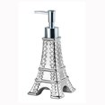 thumbnail image 1 of Dispensador de loción de manos de cerámica con decoración de la Torre Eiffel de París europea, bomba de jabón, botella de baño con perfume en relieve enrejado para fregadero de cocina, 1 of 8