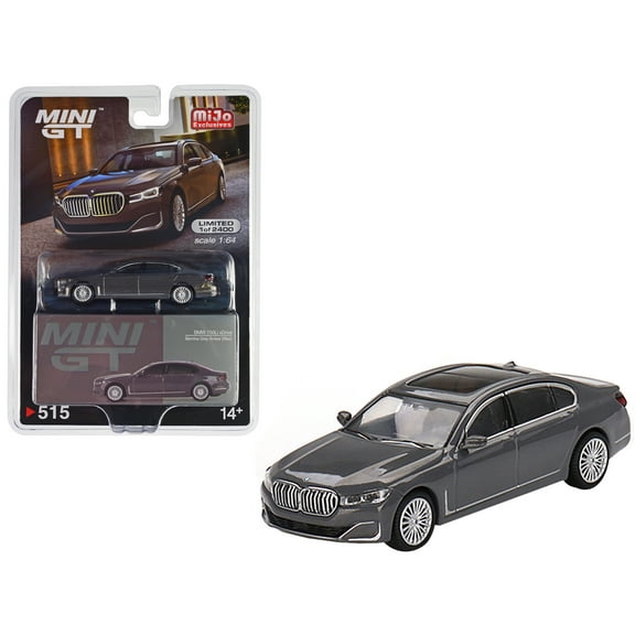 BMW 750Li xDrive Bernina Gray Amber Effect with Sunroof Limited Edition to 2400 pieces Worldwide 1/64 Diecast Model Car by Mini GT