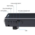 thumbnail image 3 of Hswt Wireless 2.0-Channel Bluetooth 16" Sound Bar with AUX Input & Remote, Black, 3 of 8