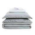 thumbnail image 5 of Truly Calm Antimicrobial Grey/White 5-Piece Twin Bed in a Bag, Solid Casual themed, Adult Bedding, OEKO-TEX Certified, 5 of 5