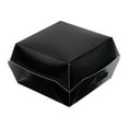 thumbnail image 2 of Bio Tek Black Paper Mini Burger Box - 2 3/4" x 2 3/4" x 2" - 100 count box, 2 of 10