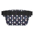thumbnail image 3 of Fotbe Llamas 1 Cangurera Cuadrada con Estampado de Doble Capa, Bolsa de Cintura Ajustable Mini para Hombres y Mujeres, 3 of 9