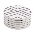 thumbnail image 4 of WEUVEB 6Ud Coasters Para Bebidas De Piedra Cerámica Absorbente Con Base De Para Cocina, 4 of 8