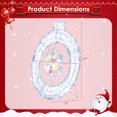 thumbnail image 2 of Costway 33" Lighted Ornament Pre-Lit Christmas Wreath with 128 Cold White LED Lights, 2 of 9