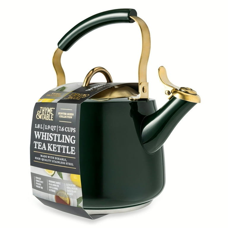 Green whistling tea kettle hotsell