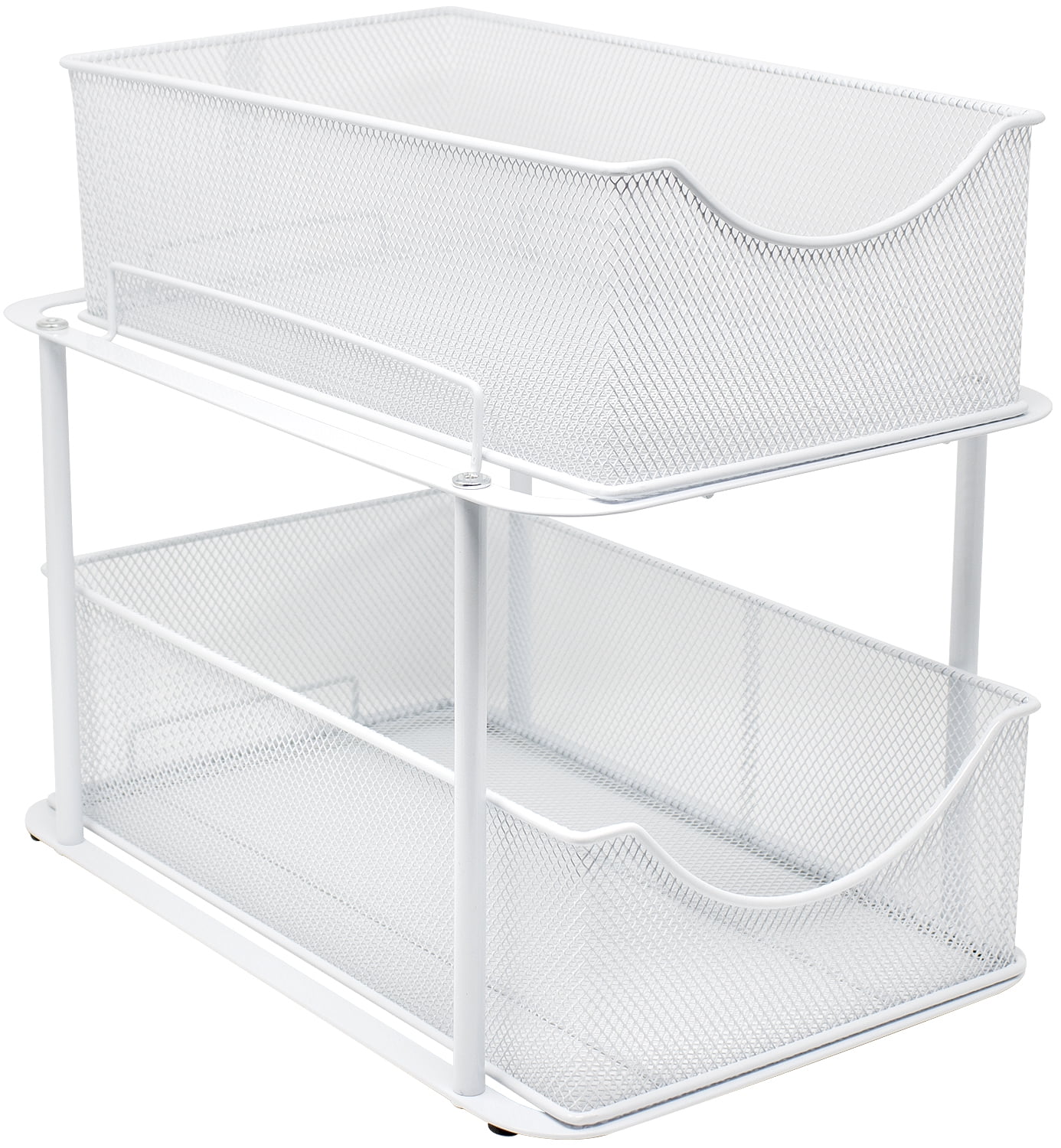 Sorbus 2-Tier Organizer Baskets with Mesh Sliding Drawers
