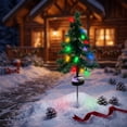 thumbnail image 6 of Aoznliie Solar Christmas Tree, 29in Christmas Tree Stake Light with Multicolor LEDs, Waterproof Outdoor Solar Garden Decor for Yard Pathway, 6 of 7
