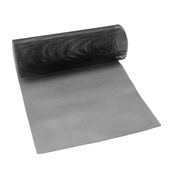 Car Grill Mesh 40INCHX13INCH Aluminum Alloy Metal Mesh Black Automotive Grille
