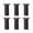 Black, variant on 6pcs Adjustable Bed Risers With Antislip Base Load-Bearing Replacement Leg Furniture Leg Extenders for Beds And Tables