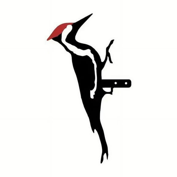 Woodpecker Garden Decoration - Wrought Iron Indoor and Outdoor Metal Pendant for Yard Art, Charming Home Decor Accent