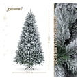 thumbnail image 2 of Árbol de Navidad Escarchado Frondoso Esquimal Pino Navideño con Nieve Artificial (Rosa Nevado, 1.8m), 2 of 6